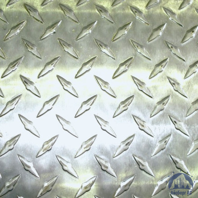 Рифлёный алюминиевый лист "Чечевица" 1,5х1500х3000 мм АМГ2НР купить  в Уфе
