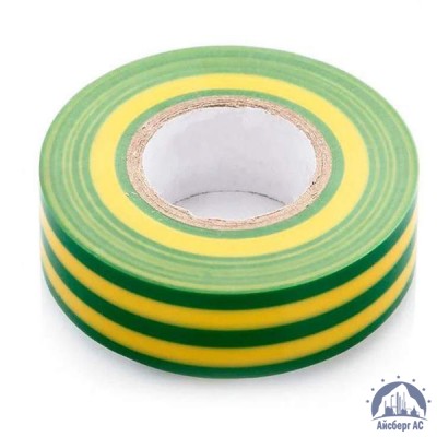 Лента изоляционная ПВХ (Авалон) 15 мм жёлто-зелёная купить  в Уфе